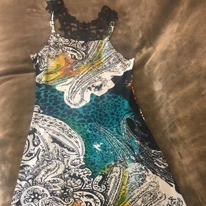 Ocean Blue laced sun dress